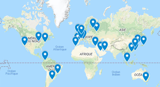 Présence internationale